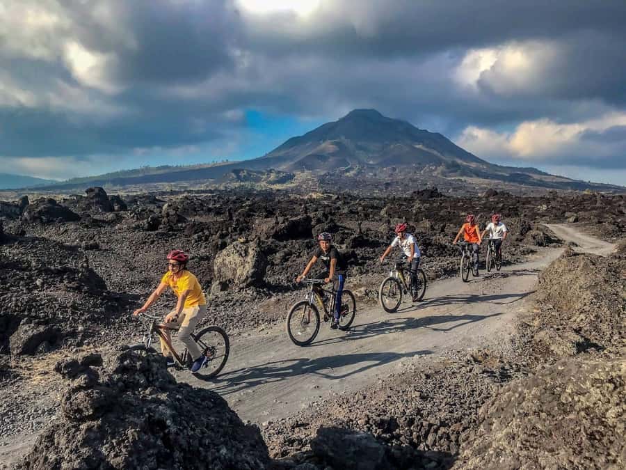 Mount Batur: Black Lava Cycling Tour w/ Natural Hot Spring - Breakfast comes before the volcanic track
