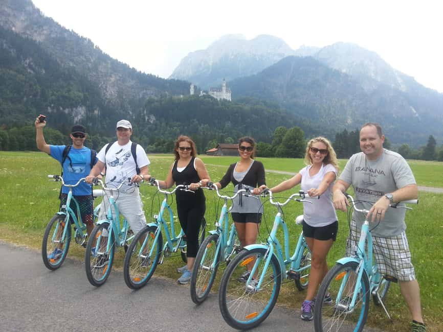 Munich: Neuschwanstein Castle by Bus with Alpine Bike Ride - The walk back and return to Munich