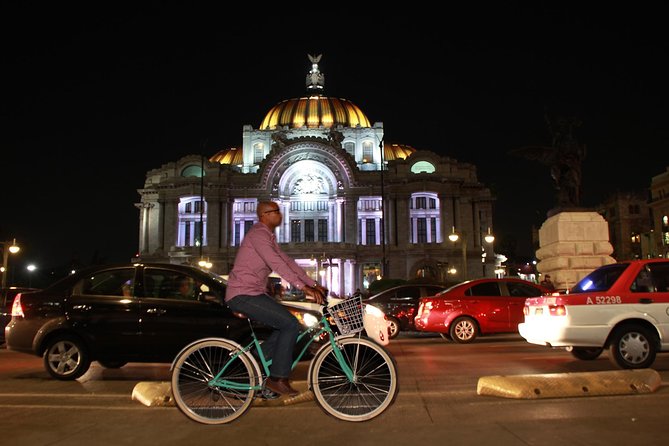 Neon Bike Party - Private Bike Tour - Alameda Central: a longer pause among Mexico City’s public spaces
