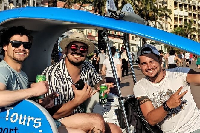 Nice: private guided Tour by electric taxi bike - The 75-minute Grand Tour adds the port and green corridor