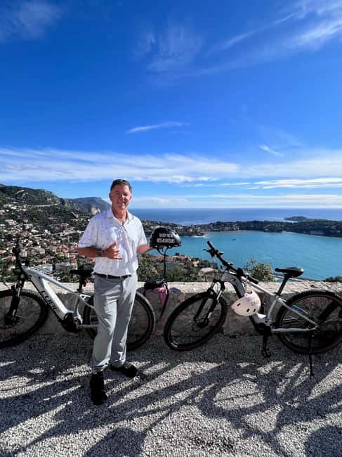 Nice: Villefranche Guided Electric Bike Tour - Mont Boron and Fort Mont Alban