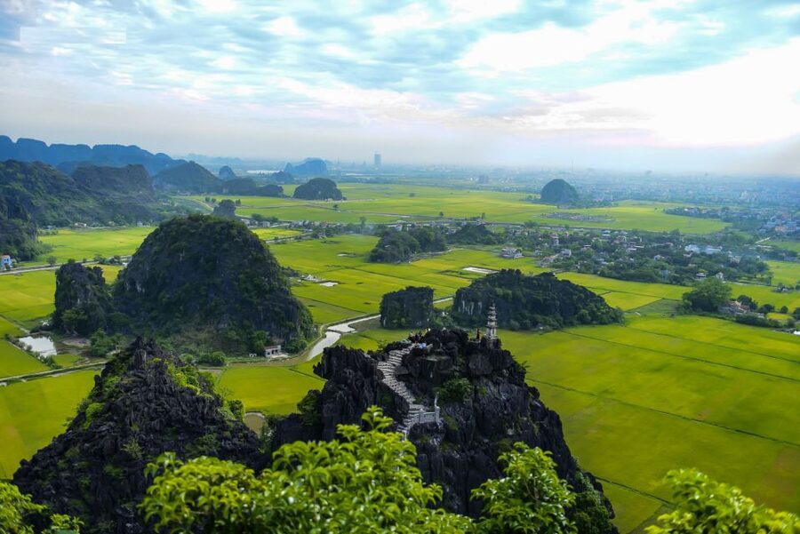 Ninh Binh Daily: Hoa Lu, Mua Cave, Tam Coc, Bike & Swimming - Cycling to Thai Vi Temple