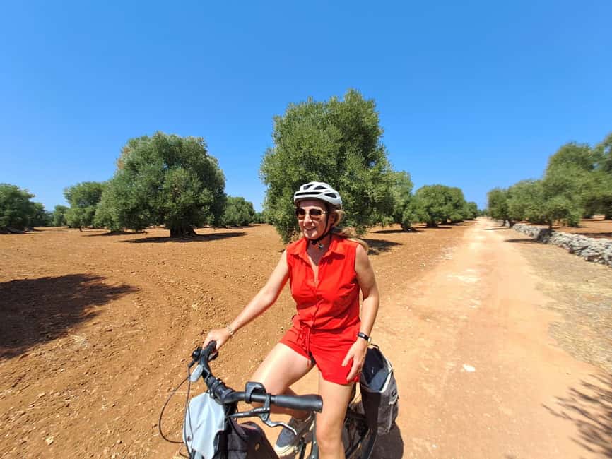 Ostuni: Guided e-bike tour to rock village & olive trees - Riding beyond Ostuni’s white walls
