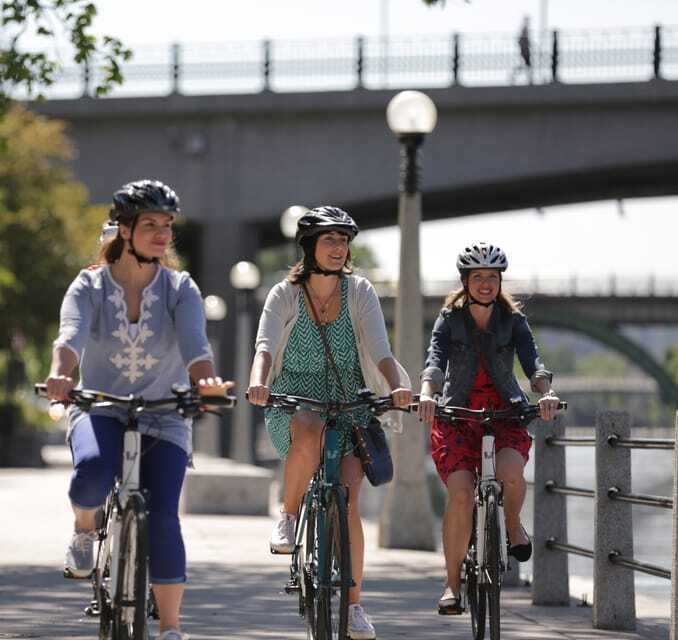 Ottawa 200th Anniversary Guided Bike Tour - Chaudière Falls adds history and movement