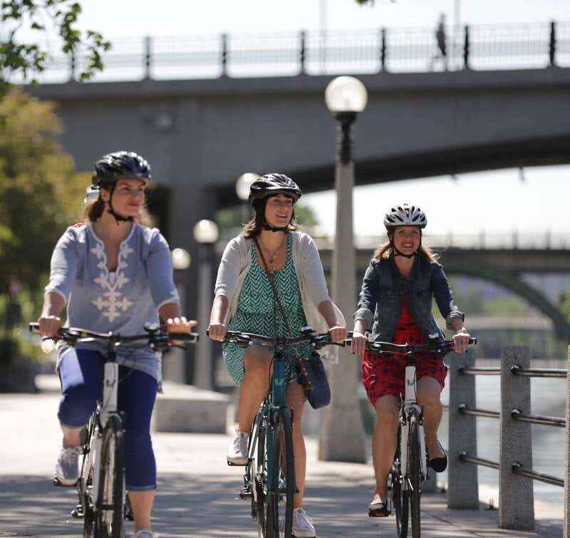 Ottawa 200th Anniversary Guided Bike Tour - The Rideau Canal sets the tone
