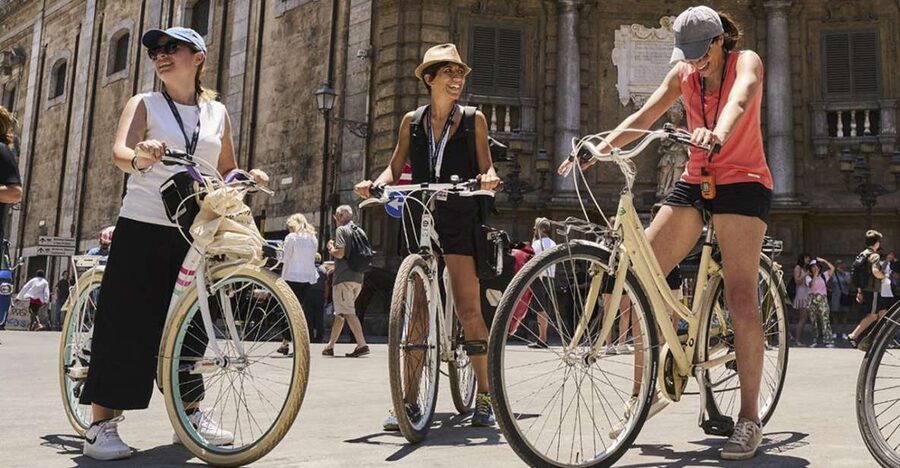 Palermo: Guided Bike Tour with Street Food Tasting - From Four Corners to Palermo’s layered past
