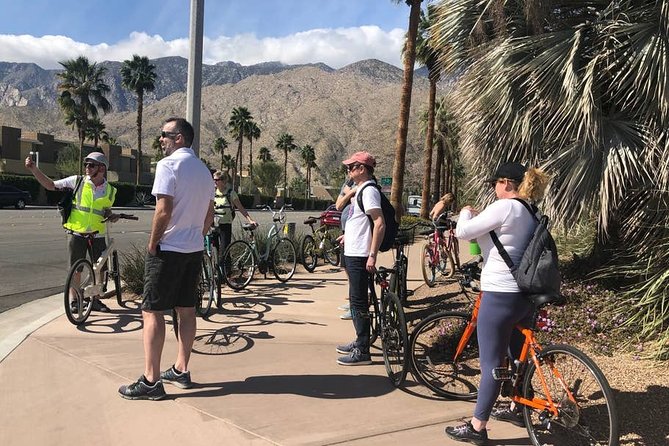 Palm Springs Modernism Architecture & History Bike Tour - Indian Canyons Golf Resort and the mountain setting