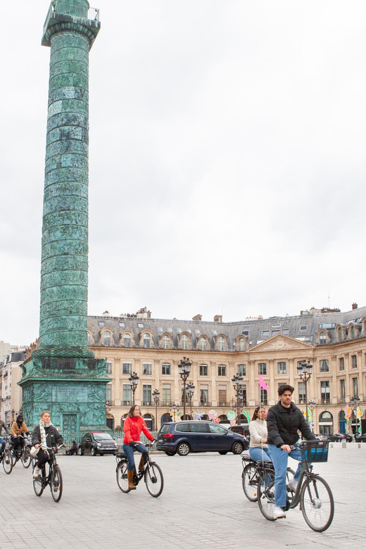 Paris: Scenic E-bike tour with optional Seine Cruise - Place Vendôme and the grand route along the Seine