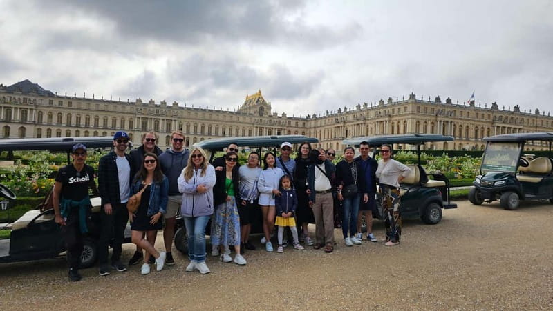 Paris: Versailles Golf Cart & Bike Tour with Palace Entry - Meeting at the golden gate
