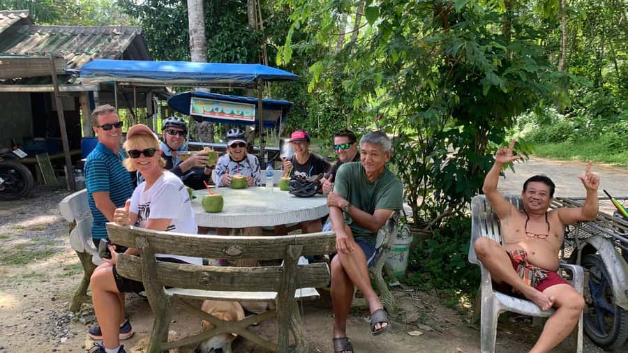 Phuket: Half-Day Countryside Cycling Tour with Lunch - Coconut juice in Phuket’s tiniest village