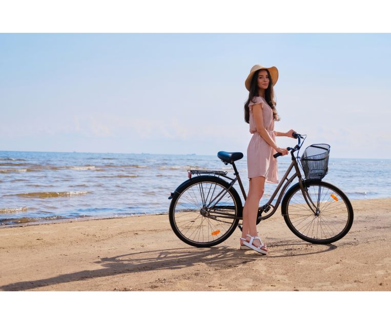 Piran: Bike Rental with Map, Helmet, Water bottle and Lock - Starting at Tartini Square in Piran