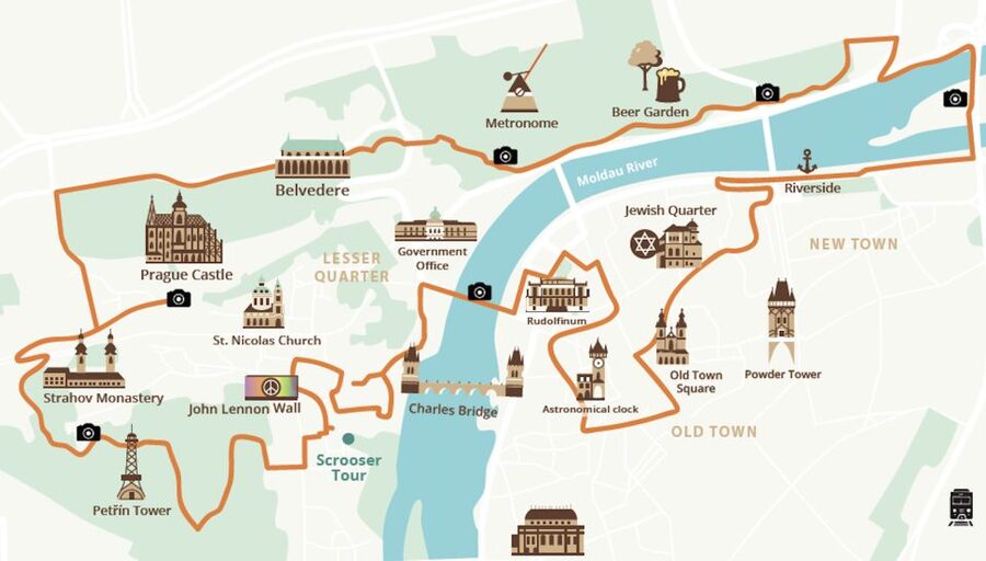 Prague: 10 Must-See Landmarks & Viewpoints on E-Bike Tour - Prague Castle, Strahov, and Petřín Hill