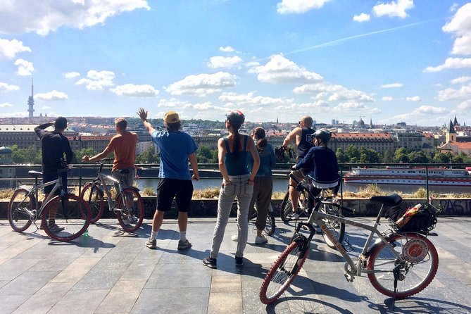 Prague Bike Tour - Stunning Viewpoints, Castle, City & Park - Petrin Park and the return downhill