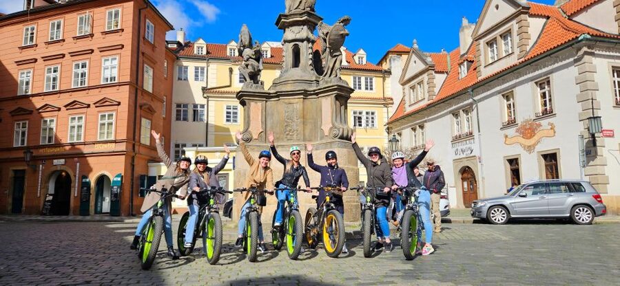Prague: City Viewpoints Tour by Electric Fat Bike - Lesser Town, the Lennon Wall, and the river