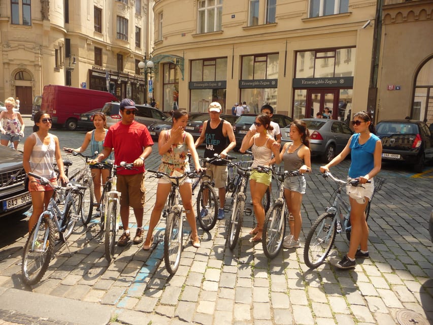 Prague E-Bike City Ride tour : 2hrs - River views and the National Theater add variety