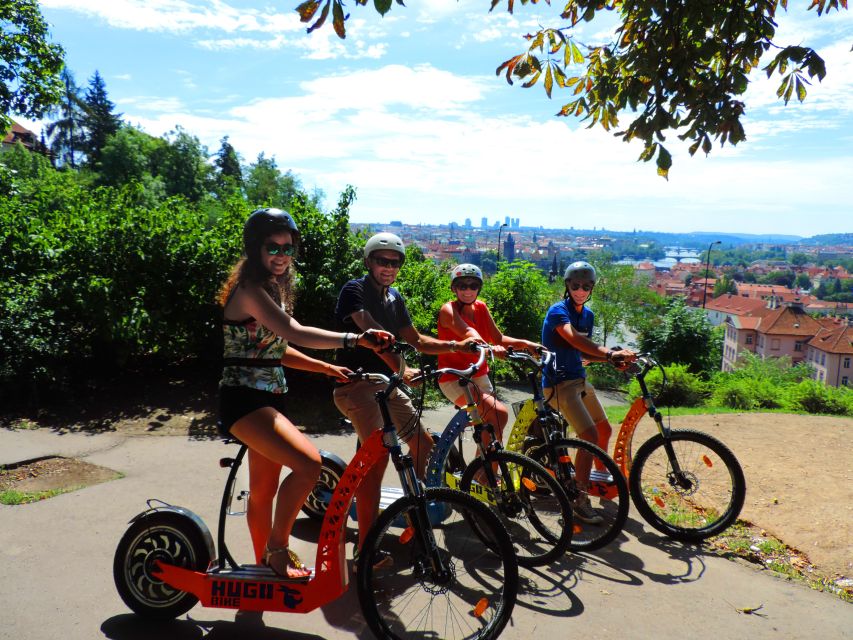 Prague: E-Bike/E-Scooter Viewpoint Tour - Petřín Hill and the city of a hundred spires