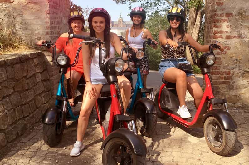 Prague Electric Scooter and eBike Grand Tour - Lennon Wall and the lanes of Lesser Town