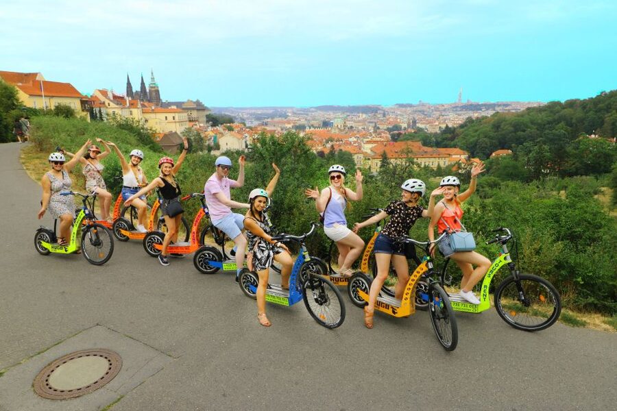 Prague: Highlights Tour on e-Scooter or eBike - Letna Hill and the story of the metronome
