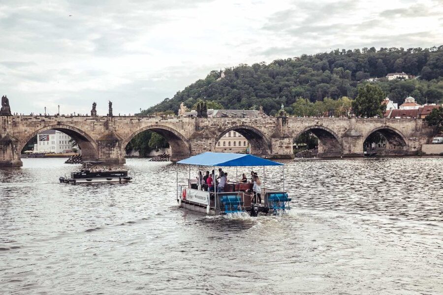 Prague: Private Cycle Boat River Tour with Beer or Prosecco - Beer, prosecco, and what is actually included