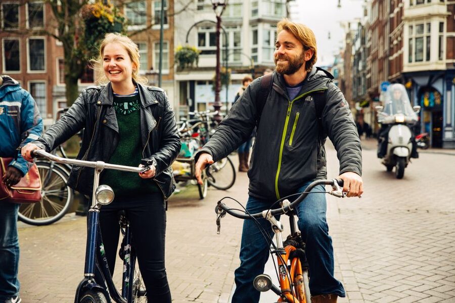 Private Amsterdam Bike Tour with a Local - The Homomonument and a thoughtful pause