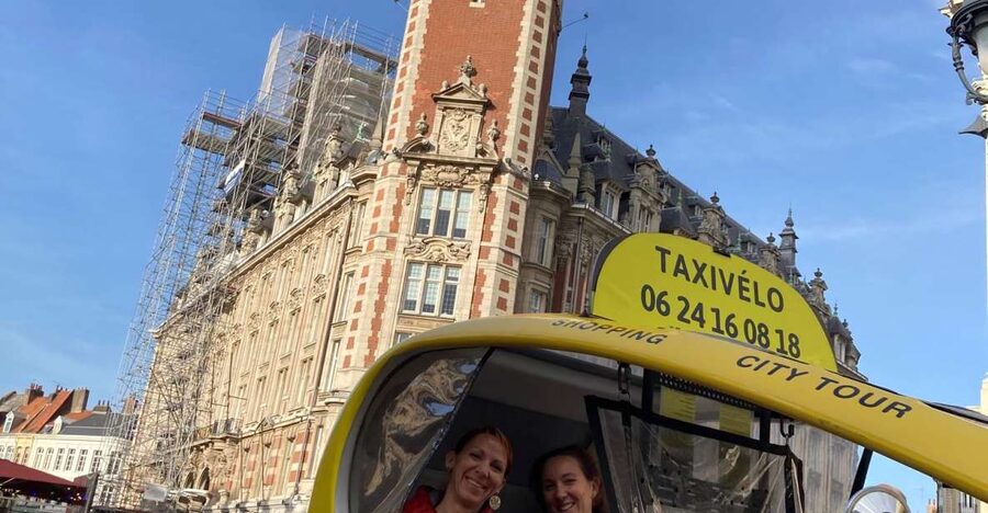 Private guided tour by electric bike taxi - Why an electric bike taxi works so well in Lille