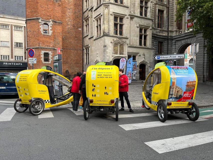 Private guided tour by electric bike taxi - Belfries, the town hall, and Lille’s skyline