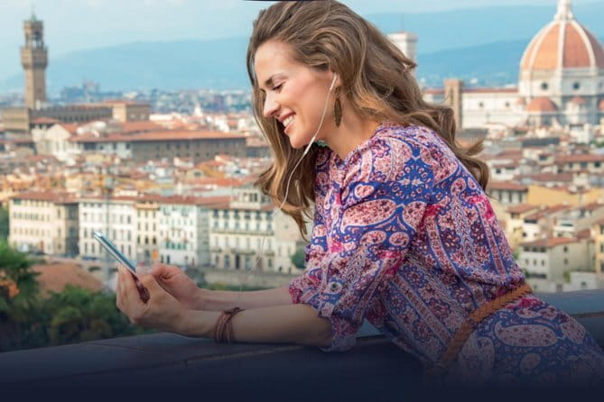 Private Secrets of Florence Electric Bike Tour - San Miniato al Monte above the rooftops