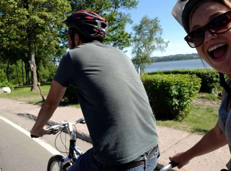 Quebec City - Tandem Bike Rental on Ile d'Orléans - Starting near the bridge at Motel Île d’Orléans