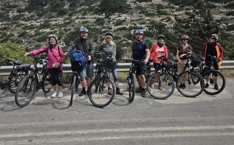 Rethymno: Guided e-Bike Tour on Mili Gorge and Soft Drinks - From Rethymno’s waterfront to the hills