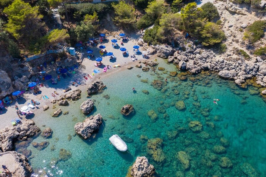 Rhodes: Anthony Quinn Bay E-Bike Tour with Snorkeling - From medieval Rhodes to the eastern coast