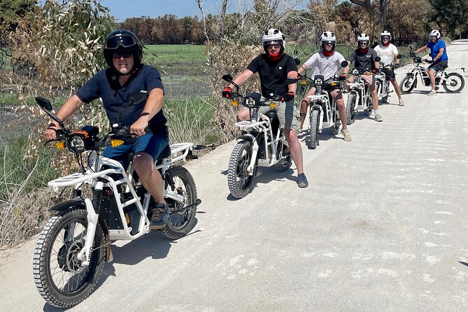 Ride through Paradise: Faro Island Electric 2x2 bike Tour - Salt flats, lagoons, flamingos, and storks