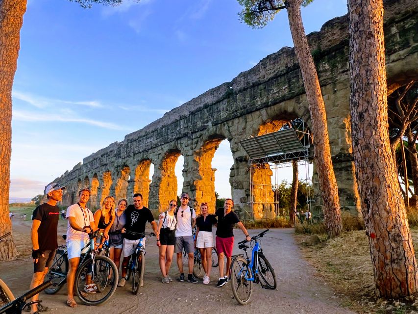 Rome: Appian Way & Catacomb Sunset E-bike Tour with Aperitif - Starting at Circus Maximus and Porta San Sebastiano