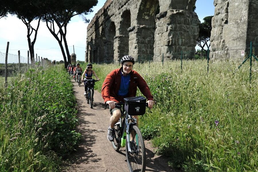 Rome: Appian Way, Catacombs & Roman Aqueducts Top EBike Tour - Riding the 2,300-year-old Appian Way