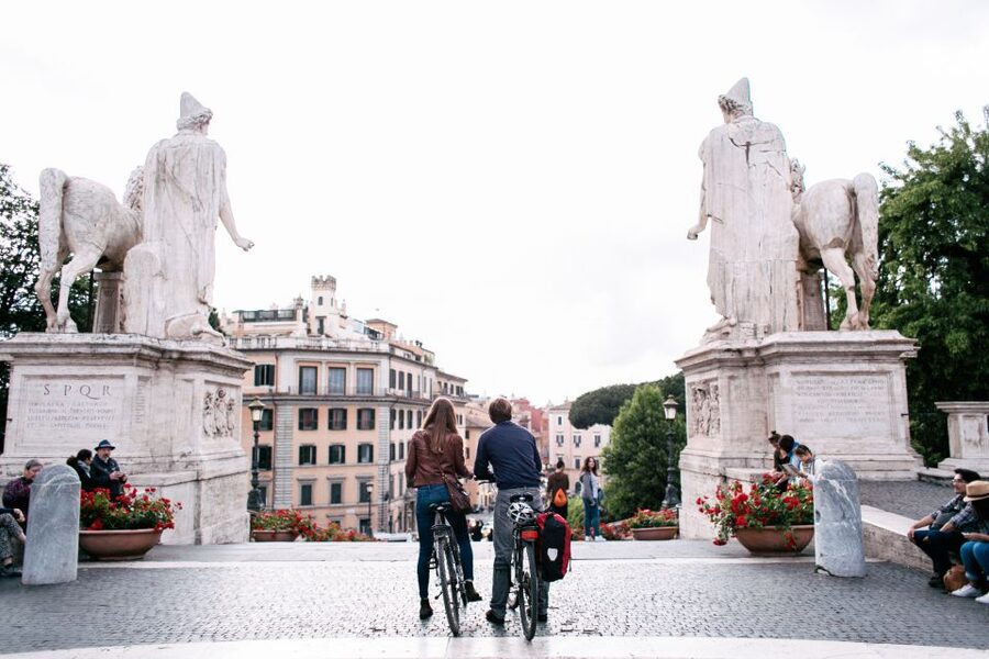Rome E-Bike Tour – Small Group, Safe Route & Local Guide - Campo de’ Fiori and quieter streets