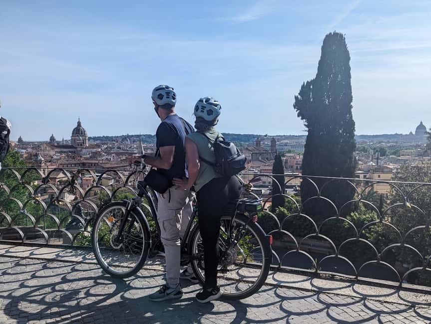 Rome: Villa Borghese E-Bike Tour (Small Group or Private) - Pincio Terrace and the classic Rome panorama