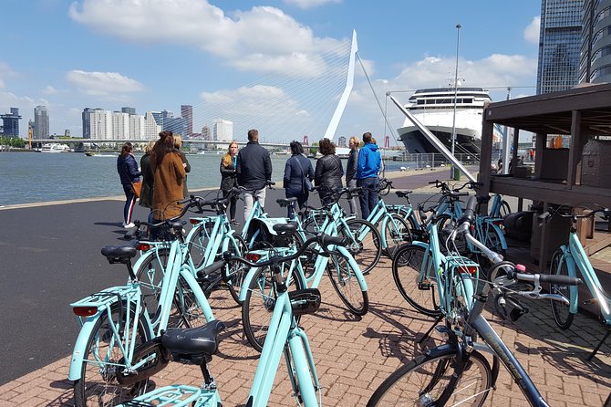Rotterdam Bike Tour - all the Highlights - Centraal Station and the city rebuilt in public