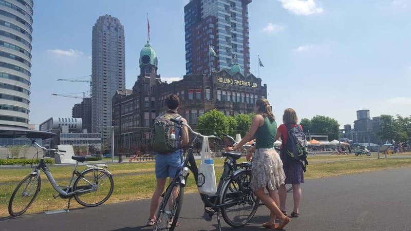 Rotterdam: City Highlights Guided Bike Tour - City Hall and stories beyond the postcard sights