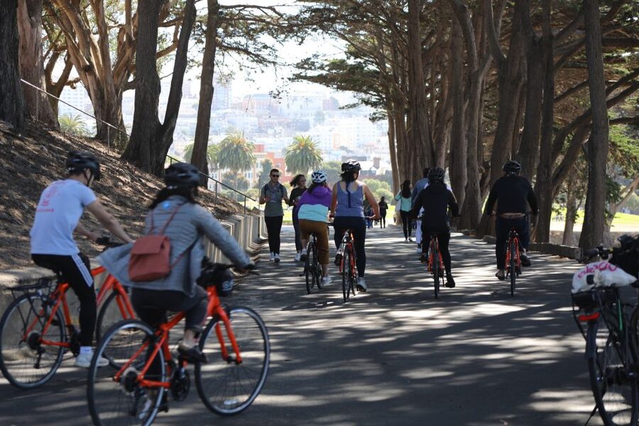 San Francisco: Golden Gate Park Bike or eBike Rental w/ map - Starting at Unlimited Biking near Golden Gate Park