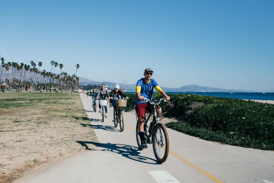 Santa Barbara: Electric Bike City Tour - State Street brings you into the city