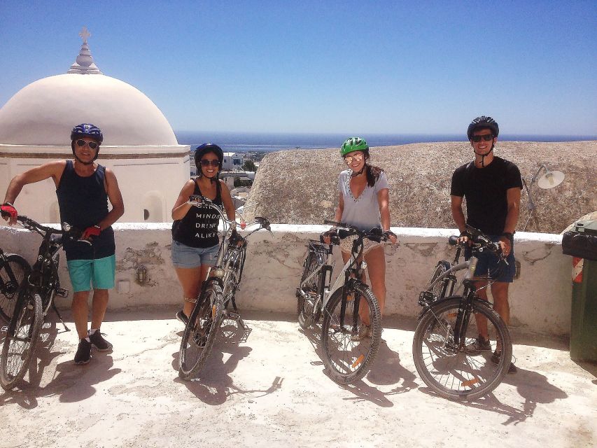 Santorini: Around the Island by Electric Bike - Choosing wine at Venetsanos or coffee in the village