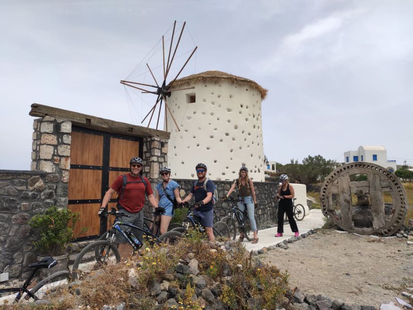 Santorini: Around the Island by Electric Bike - Riding the vineyard roads to Megalochori