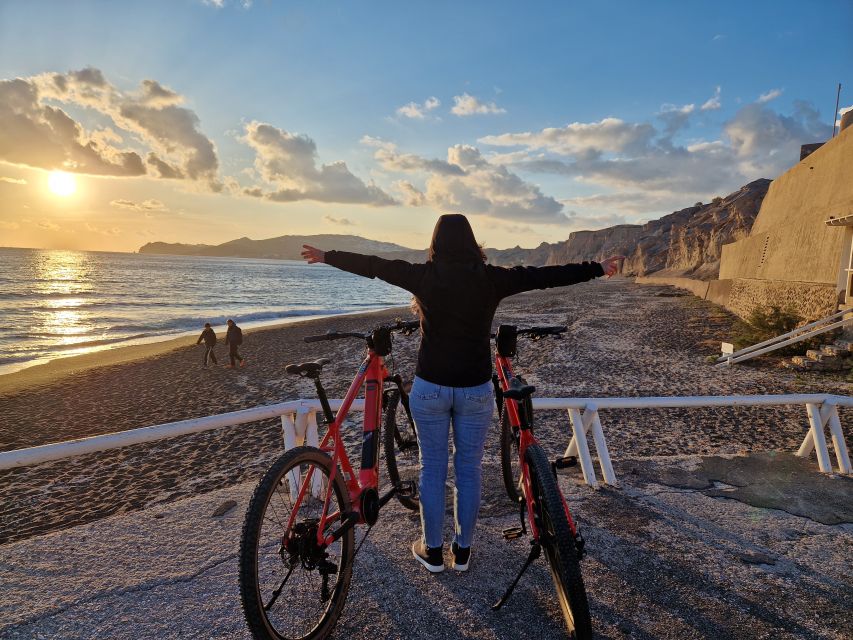 Santorini: E-Bike Sunset Tour Experience - Starting with tomatoes at the industrial museum
