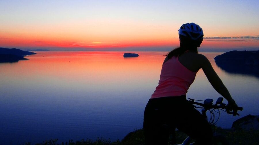 Santorini: Electric Mountain Bike Adventure - Megalochori and a taste of Santorini wine