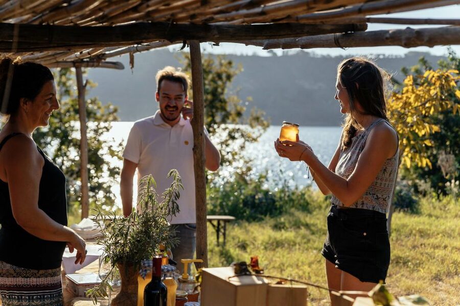 Scenic E-Bike Ride with Vineyard Wine & Meal - Lago d’Averno, a volcanic lake with a dramatic setting