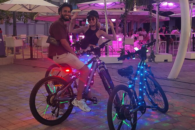 Semi-Private Christmas Edition Twilight Glow E-Bike Oranjestad - Oranjestad after sunset
