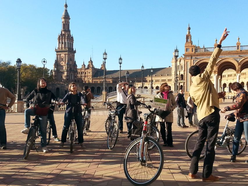 Seville: Electric Bike Tour in Small Group - Plaza de España, Seville’s grand showpiece
