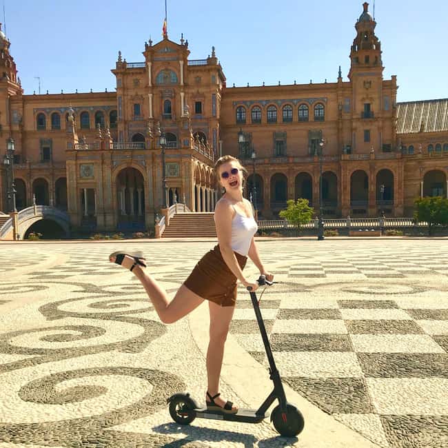 Seville: Electric Stand-Bike Tour - Plaza de España and María Luisa Park