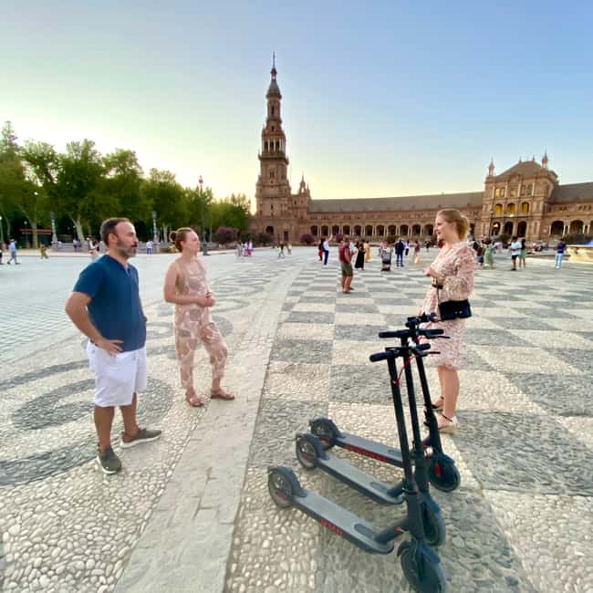 Seville: Electric Stand-Bike Tour - The former Tobacco Factory and Seville’s old center