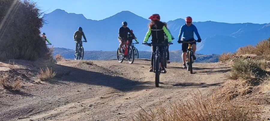 Sierra Nevada Small Group E-Bike Tour - The final ride into Granada and the Alhambra view