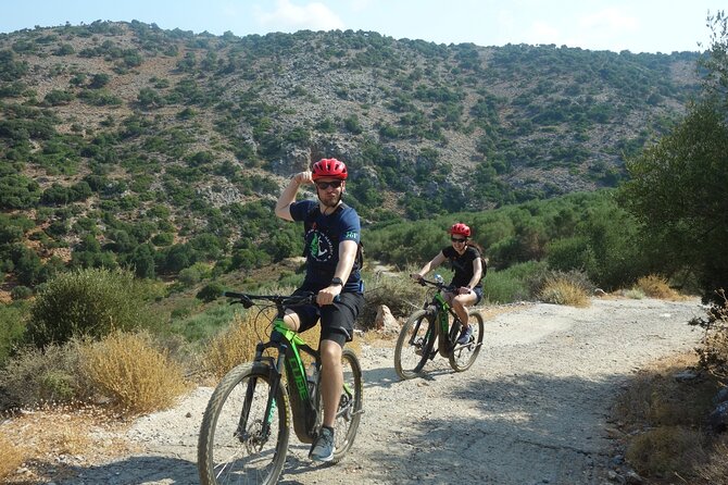 Small Villages and Cretan Nature. E-Bike tour - The off-road section and the short steep climbs